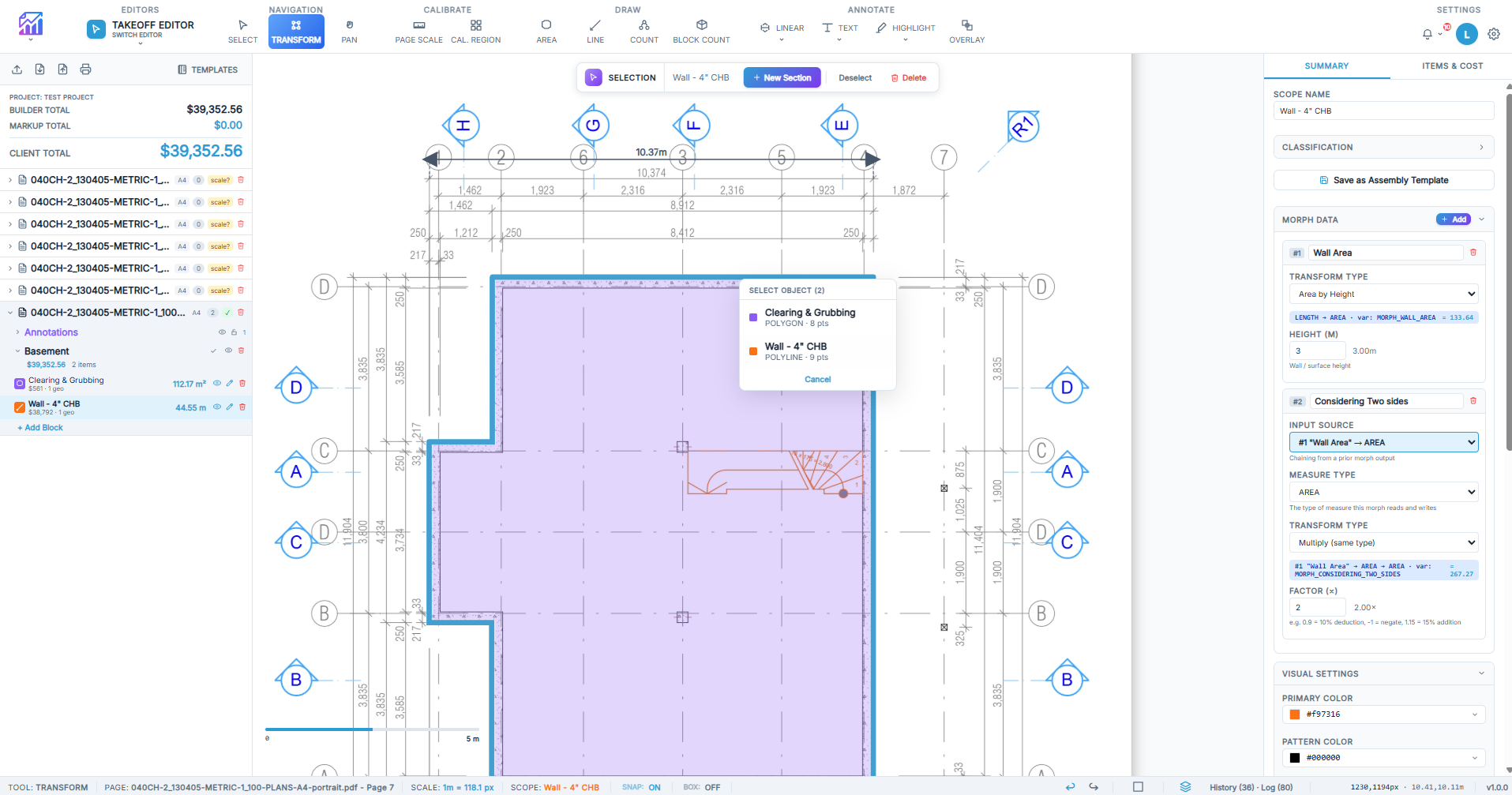 Selection picker for overlapping objects